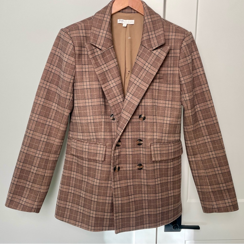 Favorite Daughter Phoebe Plaid Blazer, FDxNuuly, Large - Picture 5 of 13